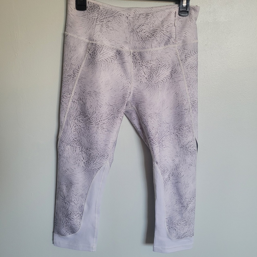 CALIA Limited Edition Athleisure Leggings Mesh Insert Grey Size M Capri Pants